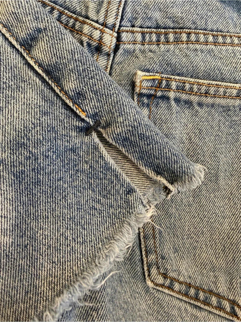 Abercrombie & Fitch Annie High Rise Cut Off Shorts Women’s Size 26 Clean Girl - Picture 6 of 8